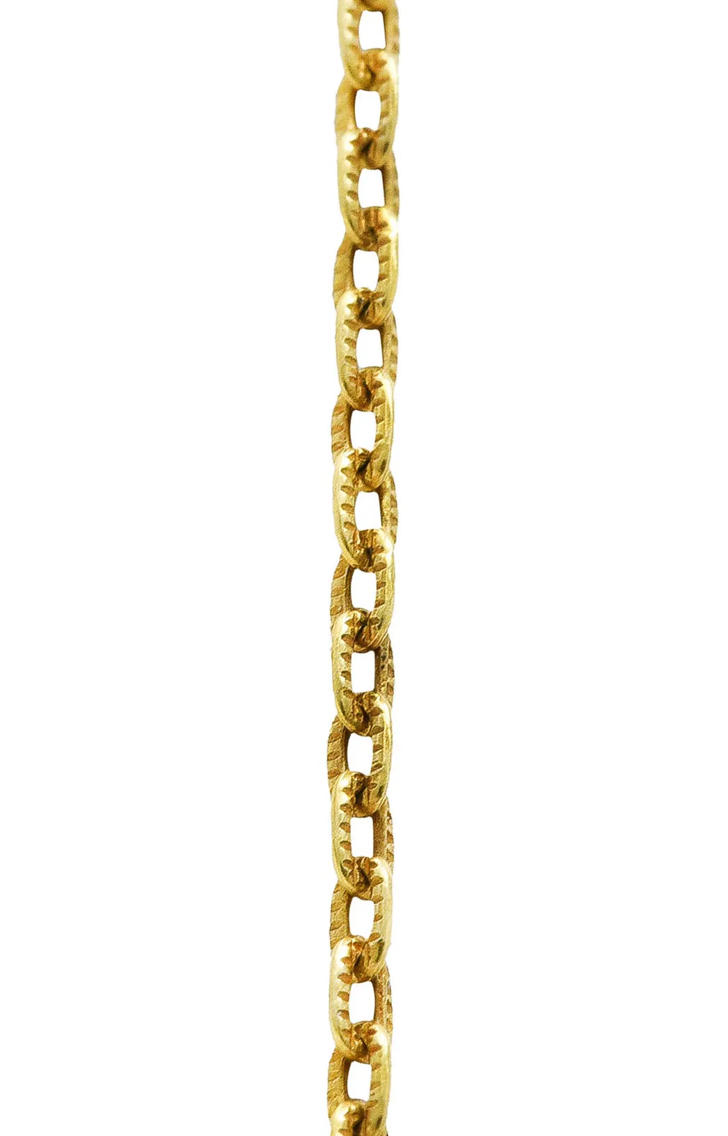 1880's Victorian Citrine Diamond Silver 18 Karat Yellow Gold Scrolled Pendant Necklace