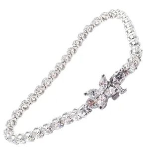 Authentic! Tiffany & Co Victoria Platinum 6.5ct Diamond Line Tennis Bracelet