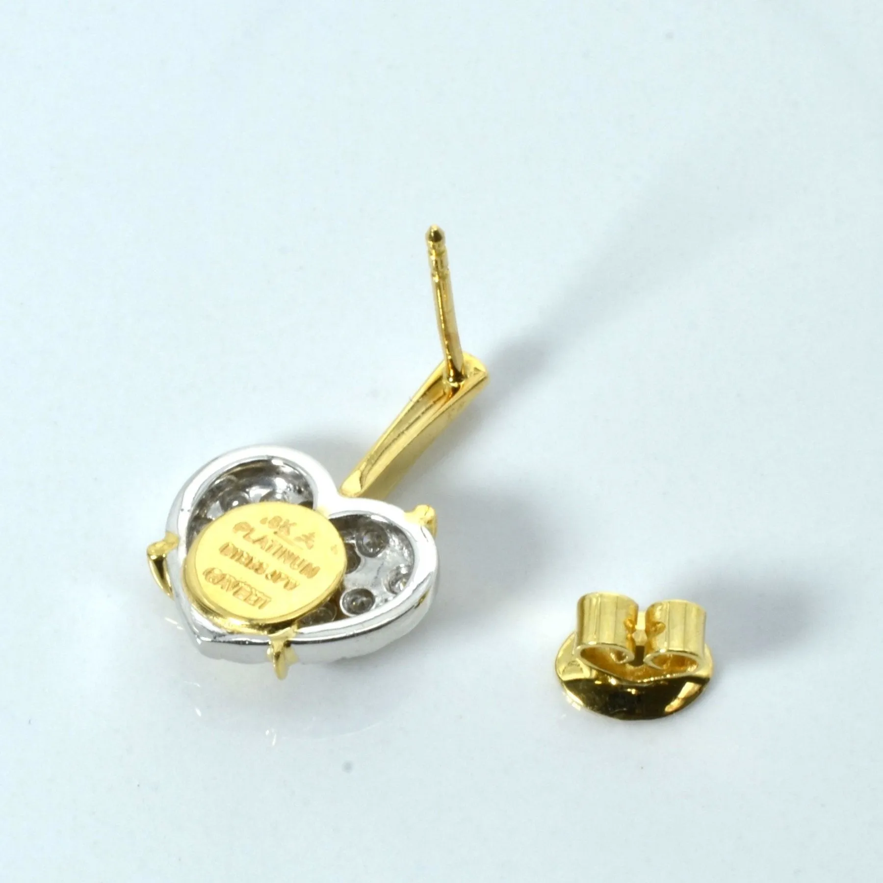 'Birks' Cavelti Cluster Diamond Heart Earrings | 0.40ctw |