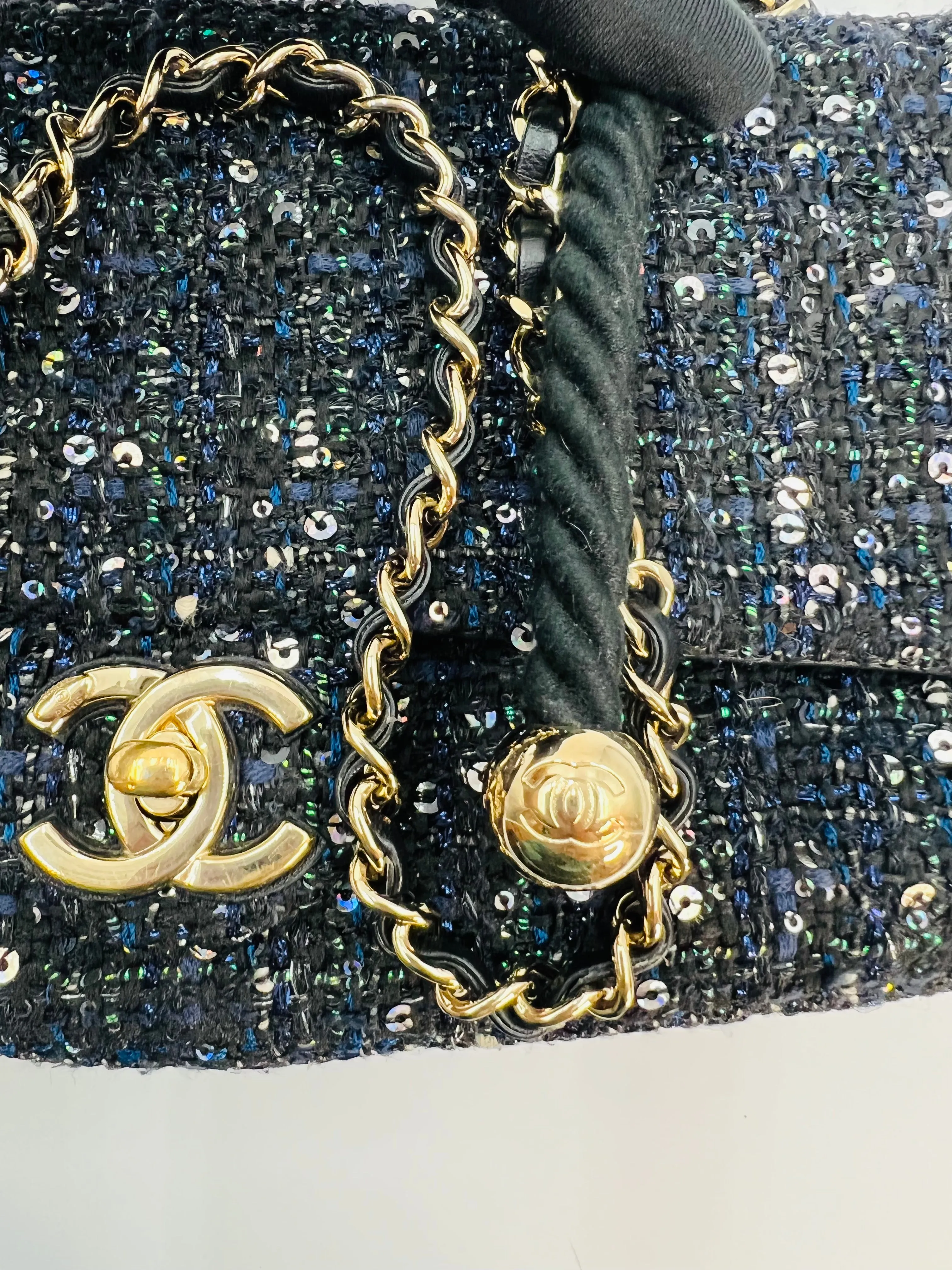 Chanel Sand by the Sea Large Pearl Handle Flap