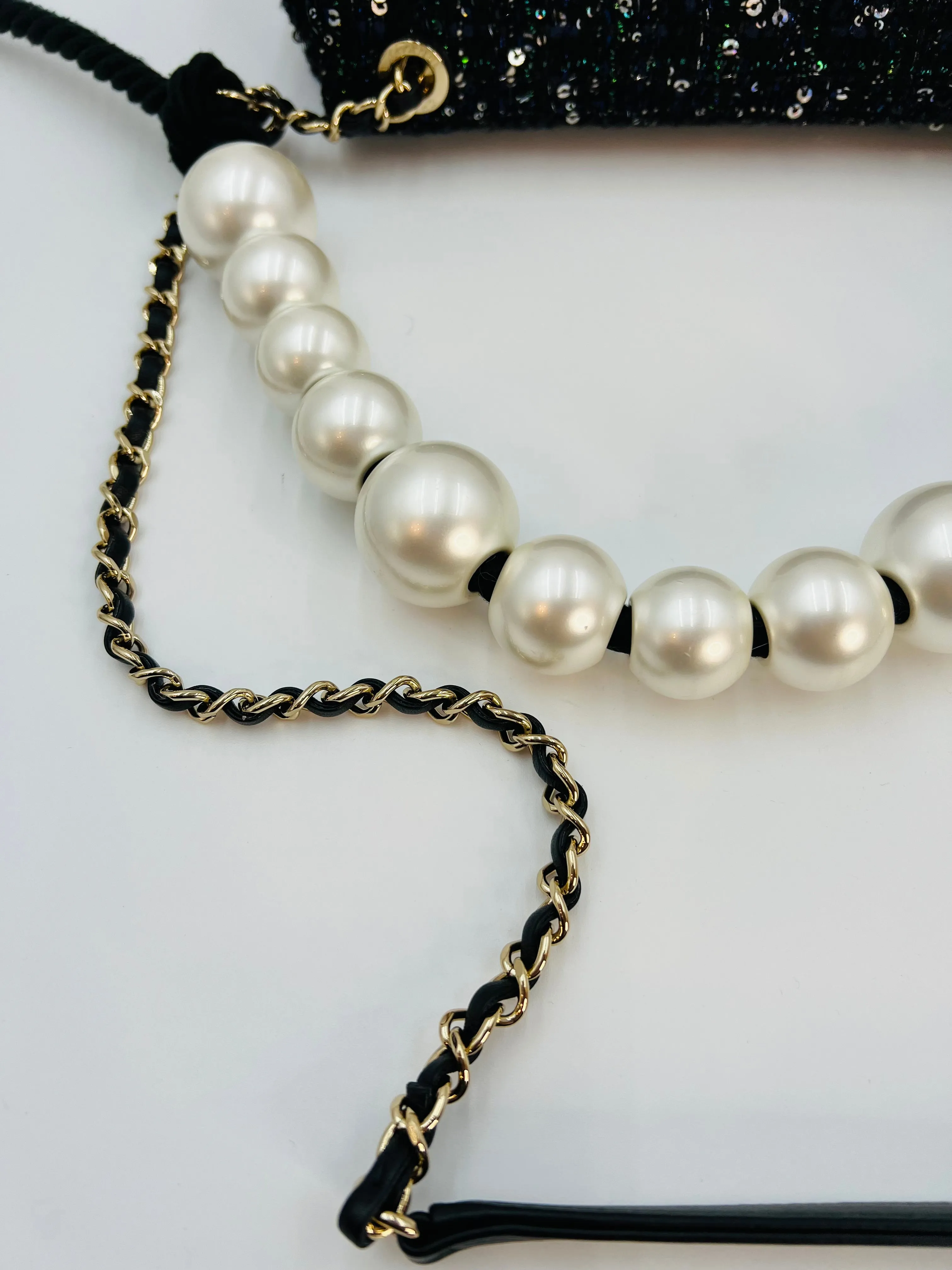 Chanel Sand by the Sea Large Pearl Handle Flap