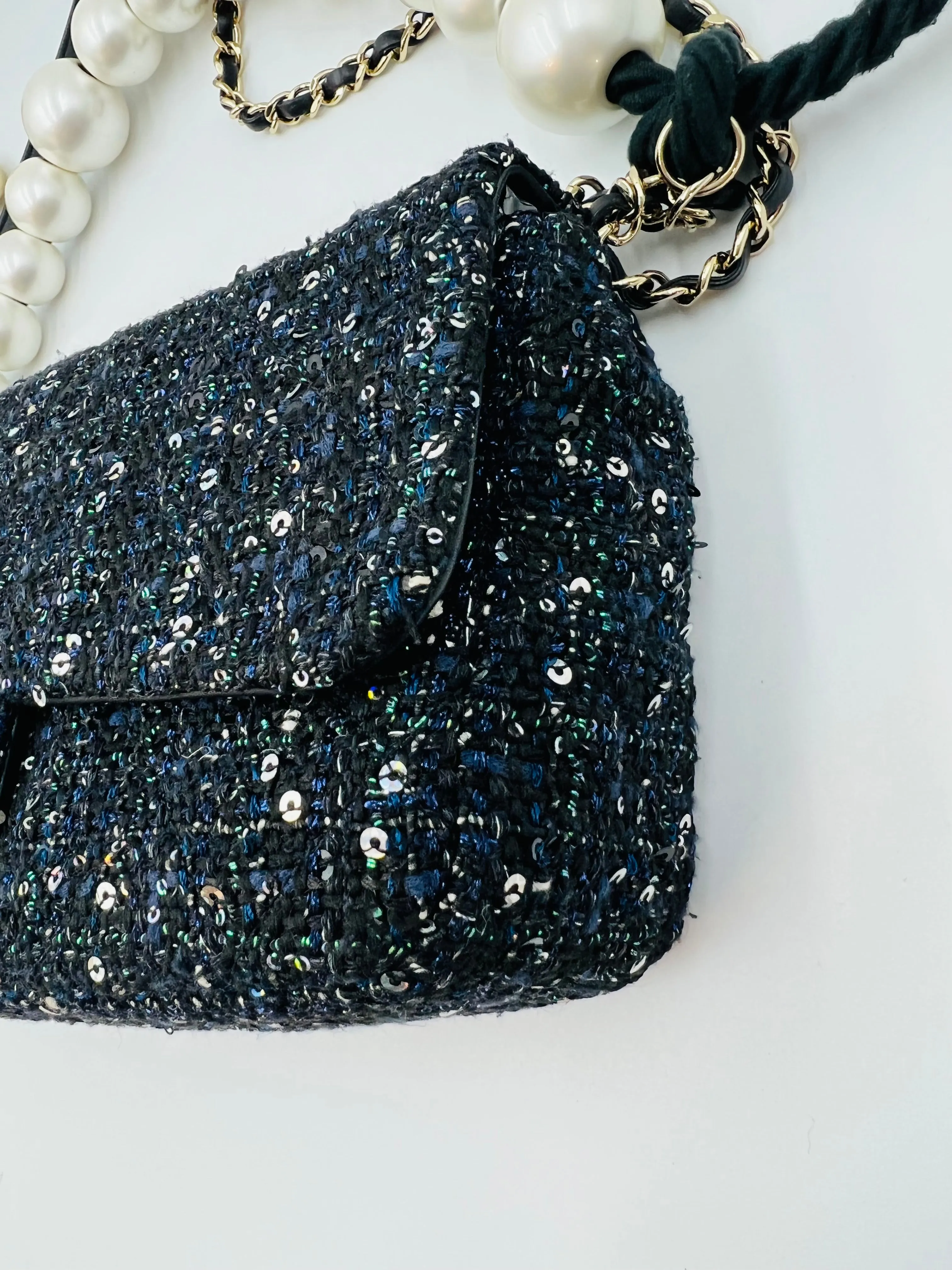 Chanel Sand by the Sea Large Pearl Handle Flap