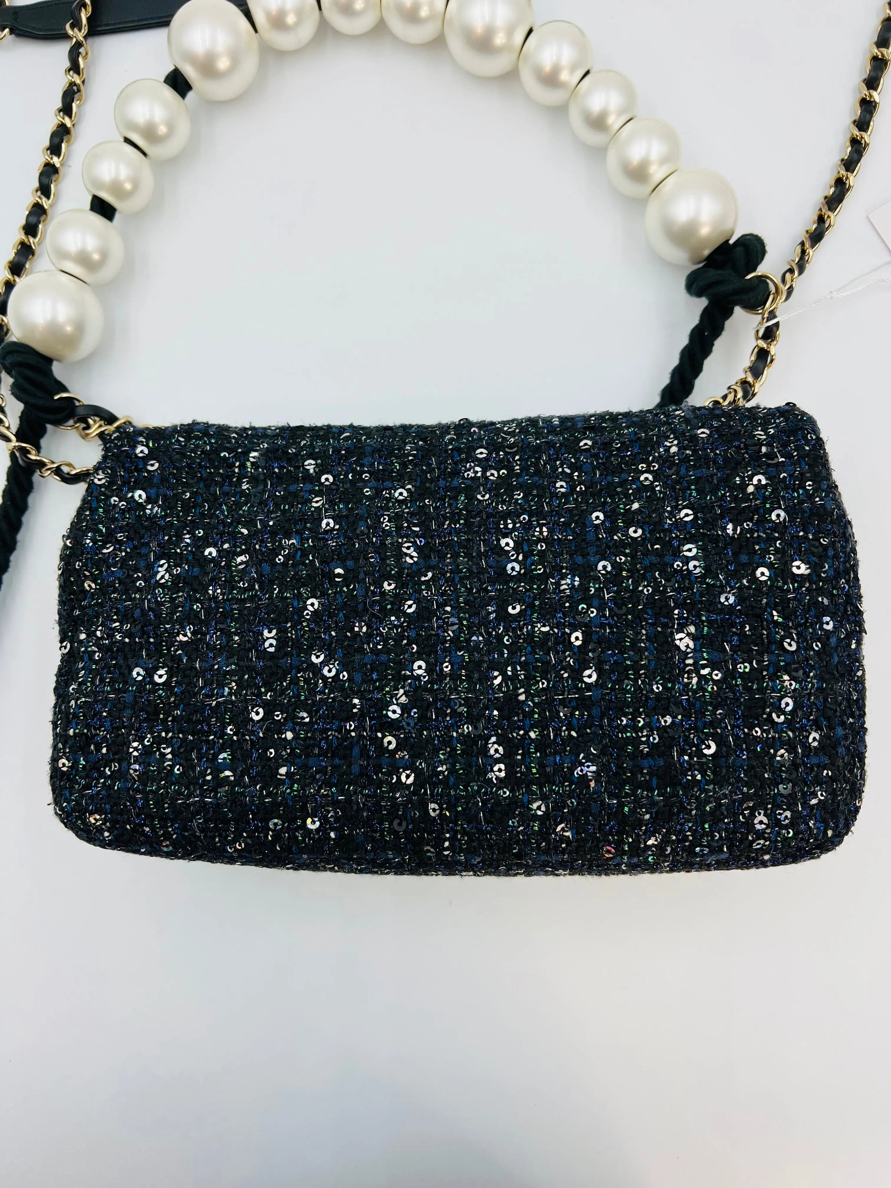 Chanel Sand by the Sea Large Pearl Handle Flap