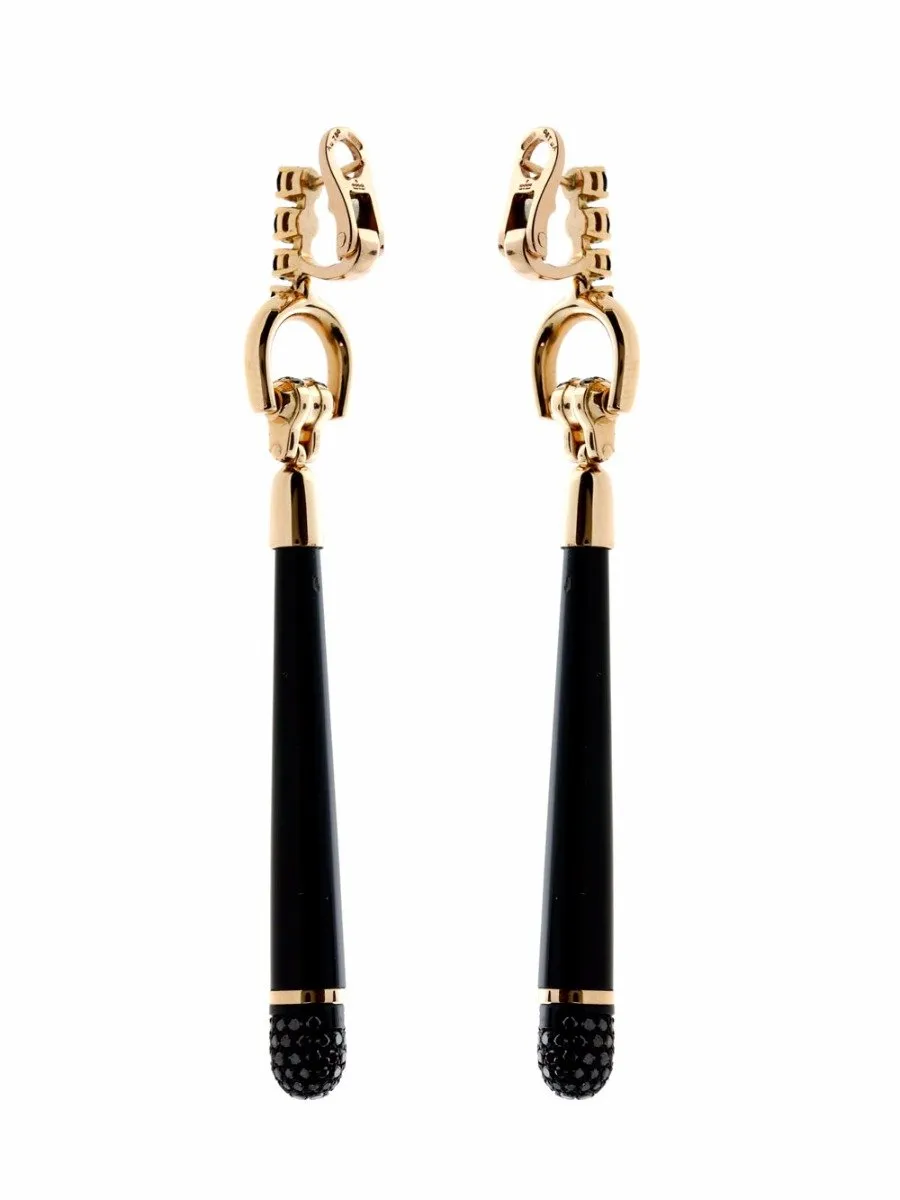 Gucci Horsebit Diamond Rose Gold Earrings