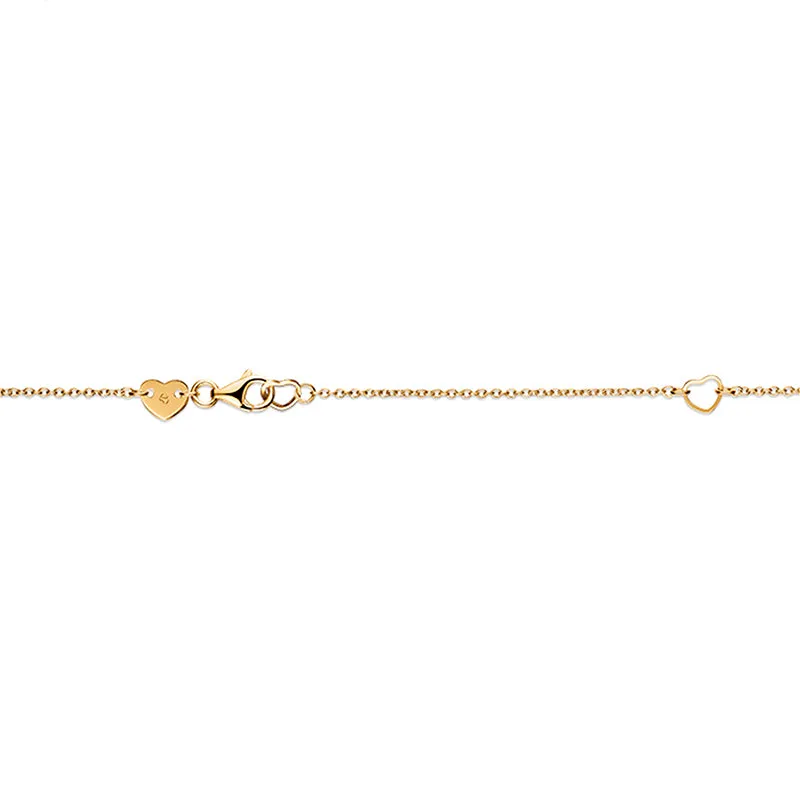 HEARTS ON FIRE  'LU' 18CT YELLOW GOLD DROPLET PENDANT