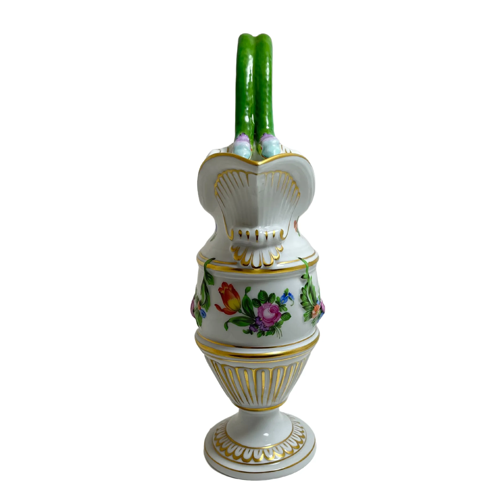 Herend 'Printemps' Double Snake Handle Pitcher #6625C
