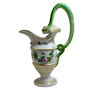 Herend 'Printemps' Double Snake Handle Pitcher #6625C