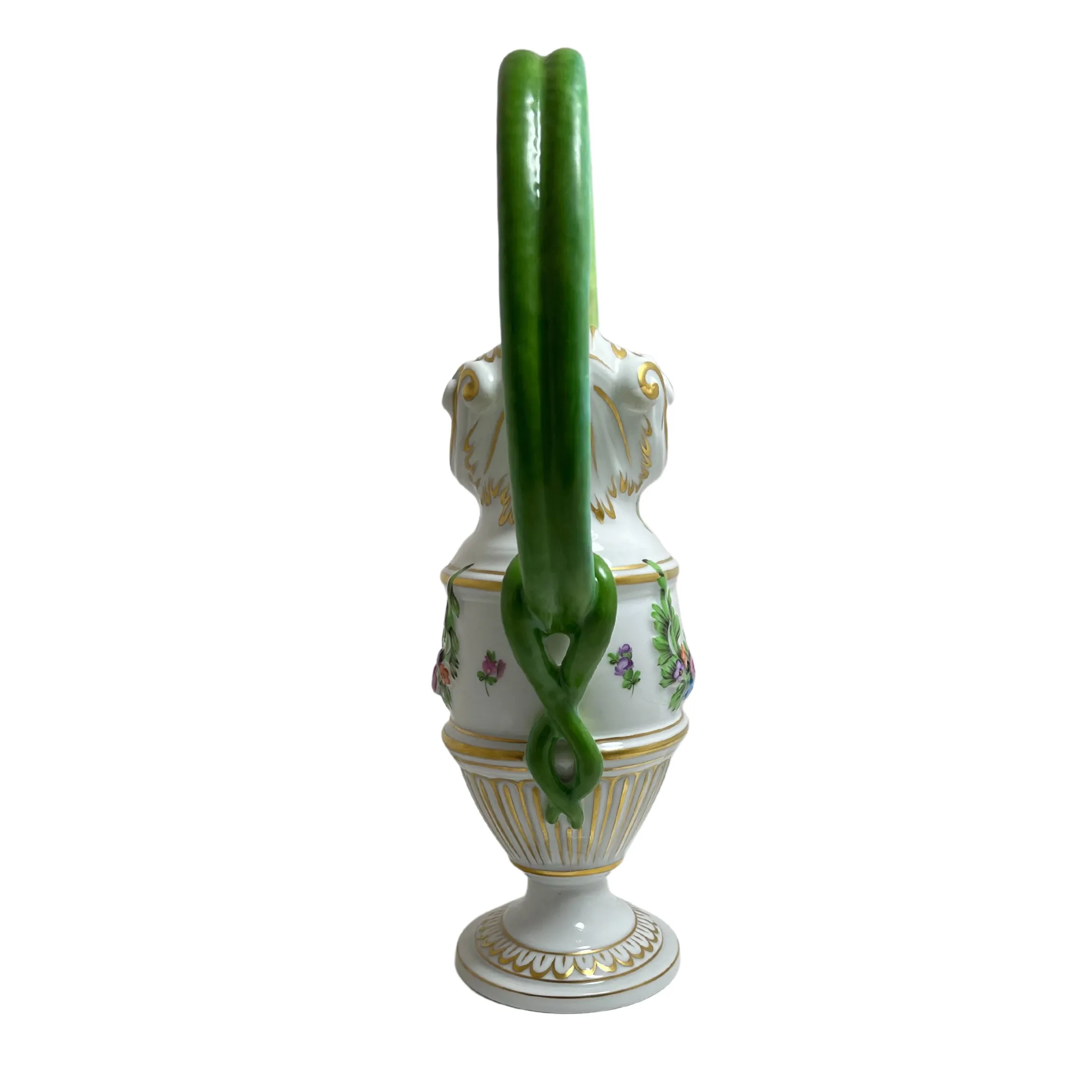 Herend 'Printemps' Double Snake Handle Pitcher #6625C