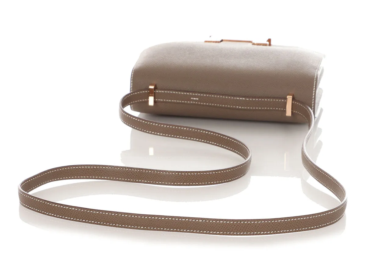 Herms Etoupe Epsom Constance Mirror 18
