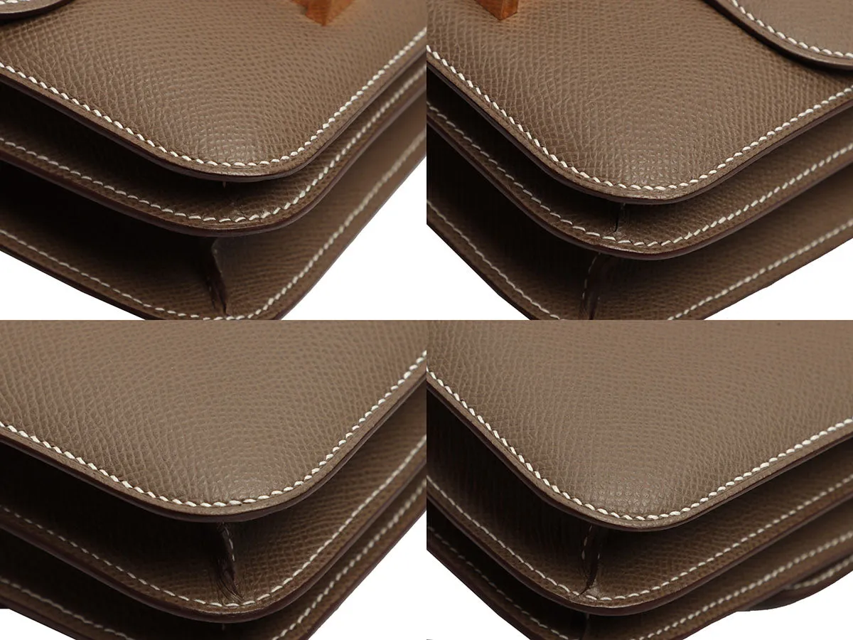 Herms Etoupe Epsom Constance Mirror 18