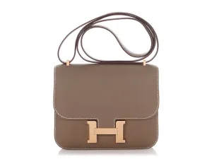 Herms Etoupe Epsom Constance Mirror 18