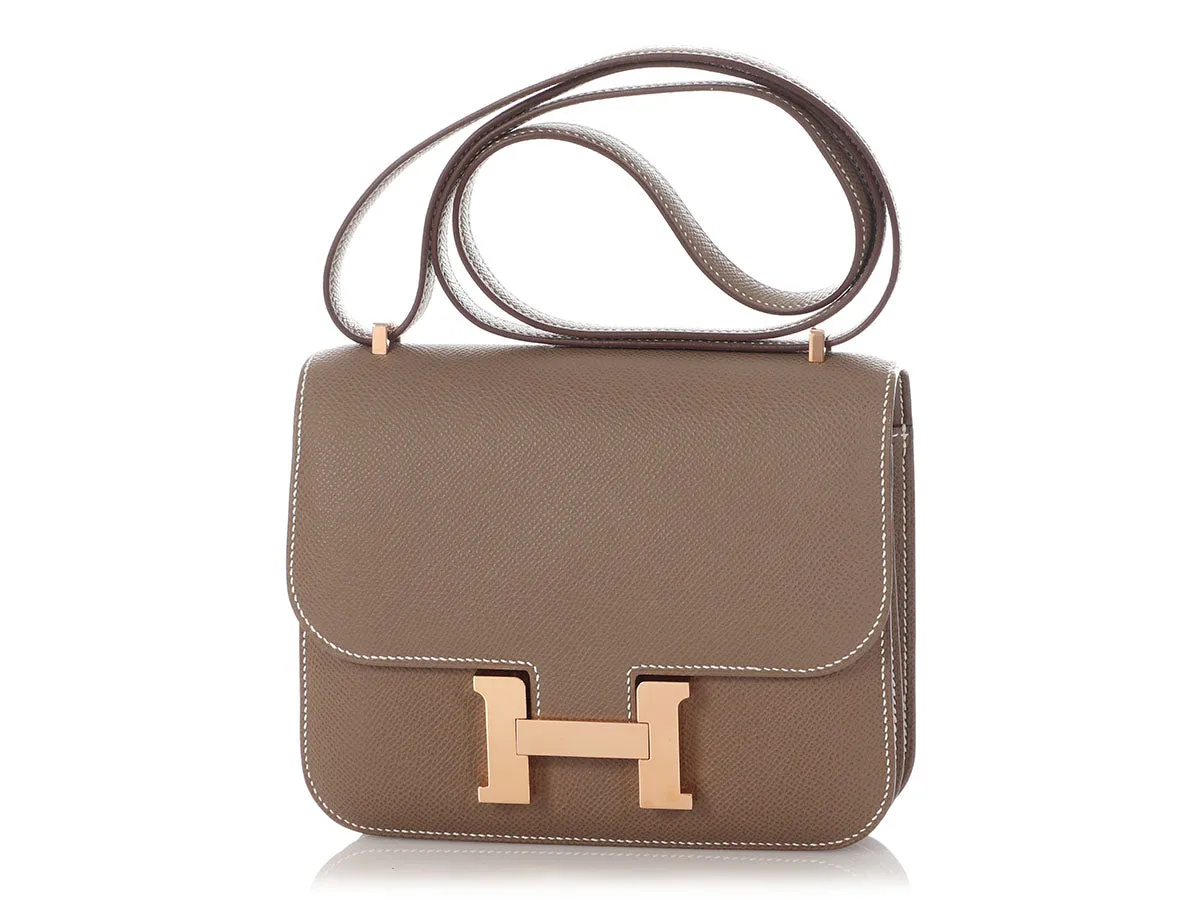 Herms Etoupe Epsom Constance Mirror 18
