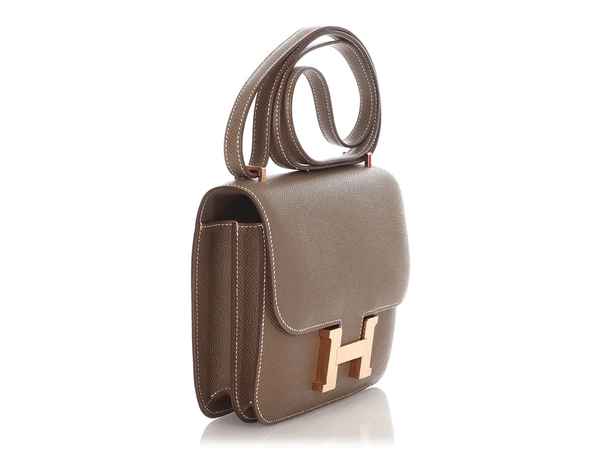 Herms Etoupe Epsom Constance Mirror 18