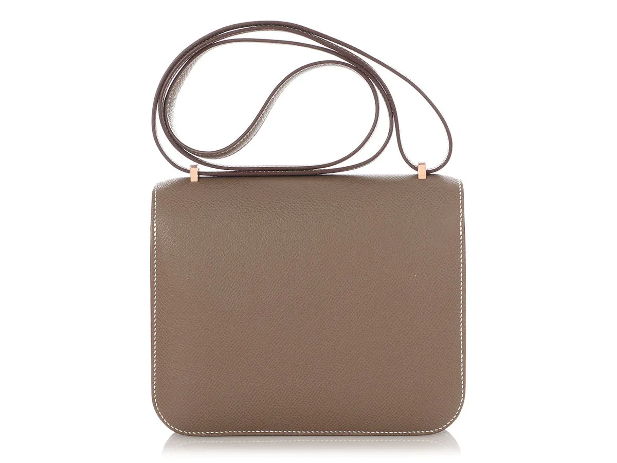 Herms Etoupe Epsom Constance Mirror 18