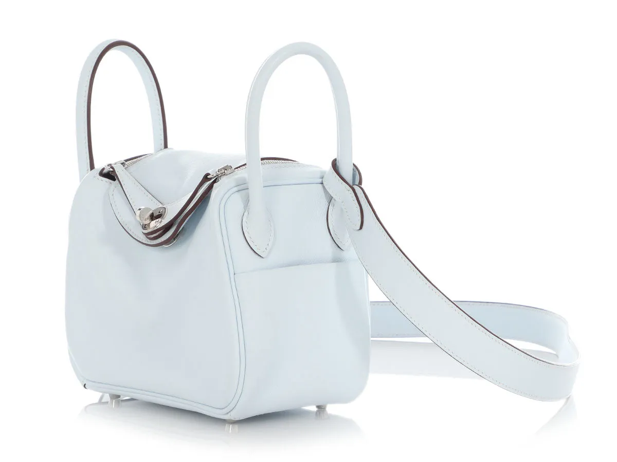 Herms Mini Bleu Brume Swift Lindy 20