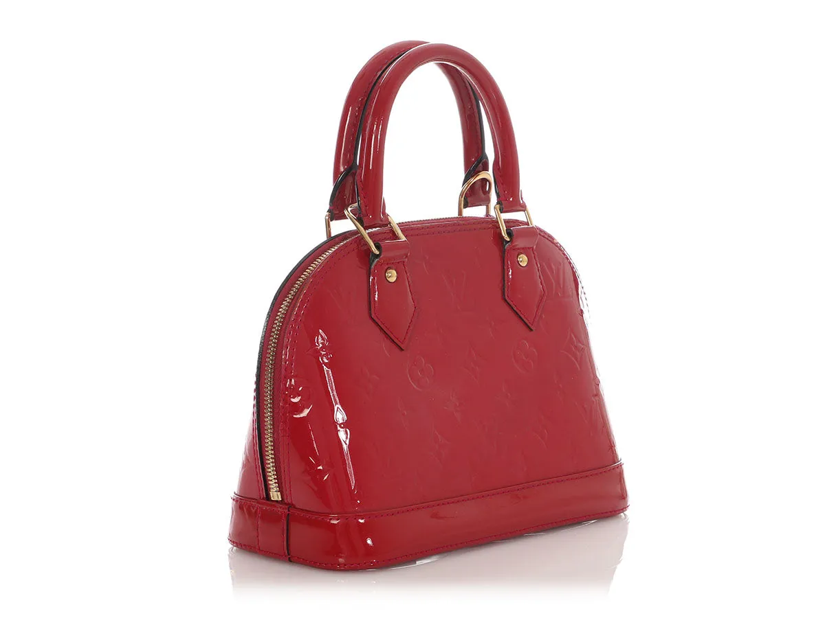Louis Vuitton Red Vernis Alma BB