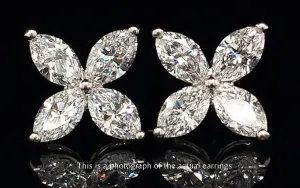 Tiffany & Co. 1.62ct Victoria Marquise Cut Diamond Earrings  Large