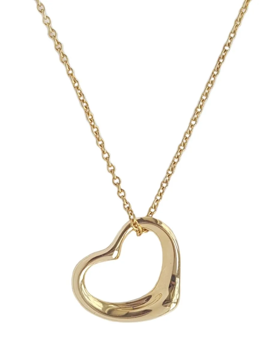 Tiffany & Co. 16mm 750 (gold) Elsa Peretti Open Heart Necklace