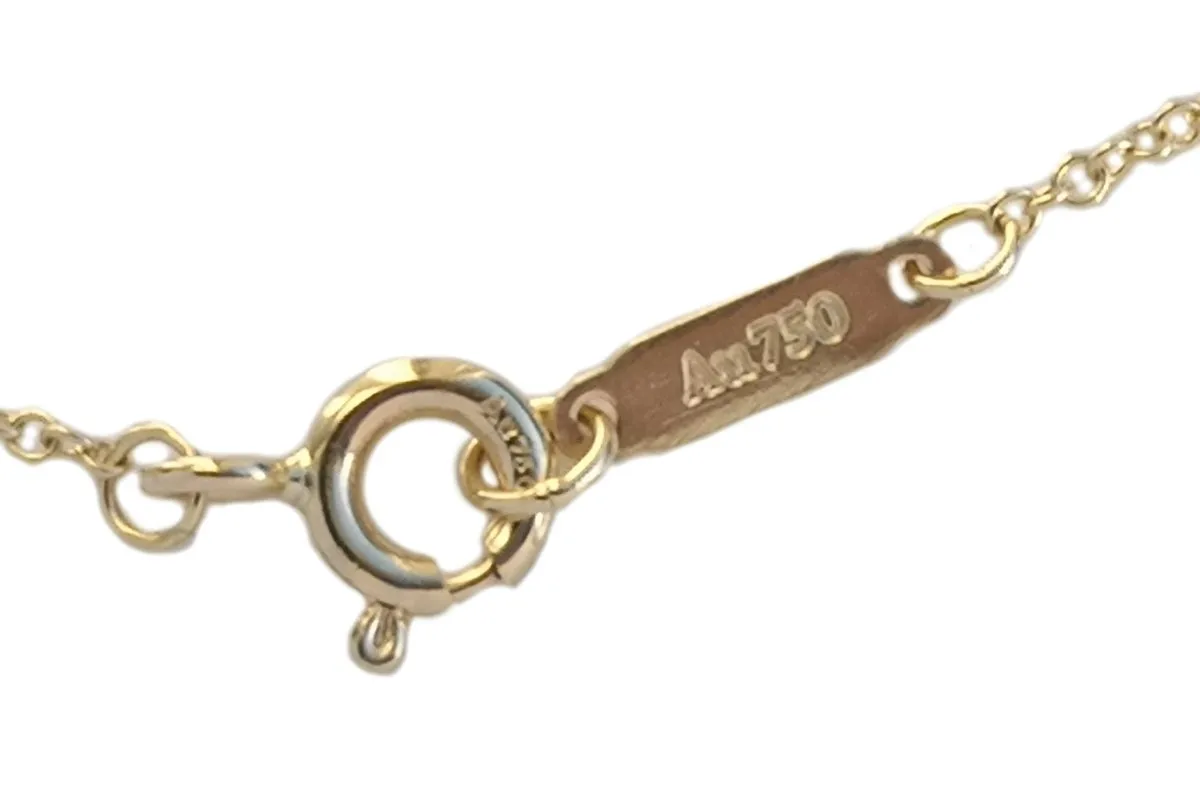 Tiffany & Co. Diamond & 18k Gold Open Heart Pendant by Elsa Peretti