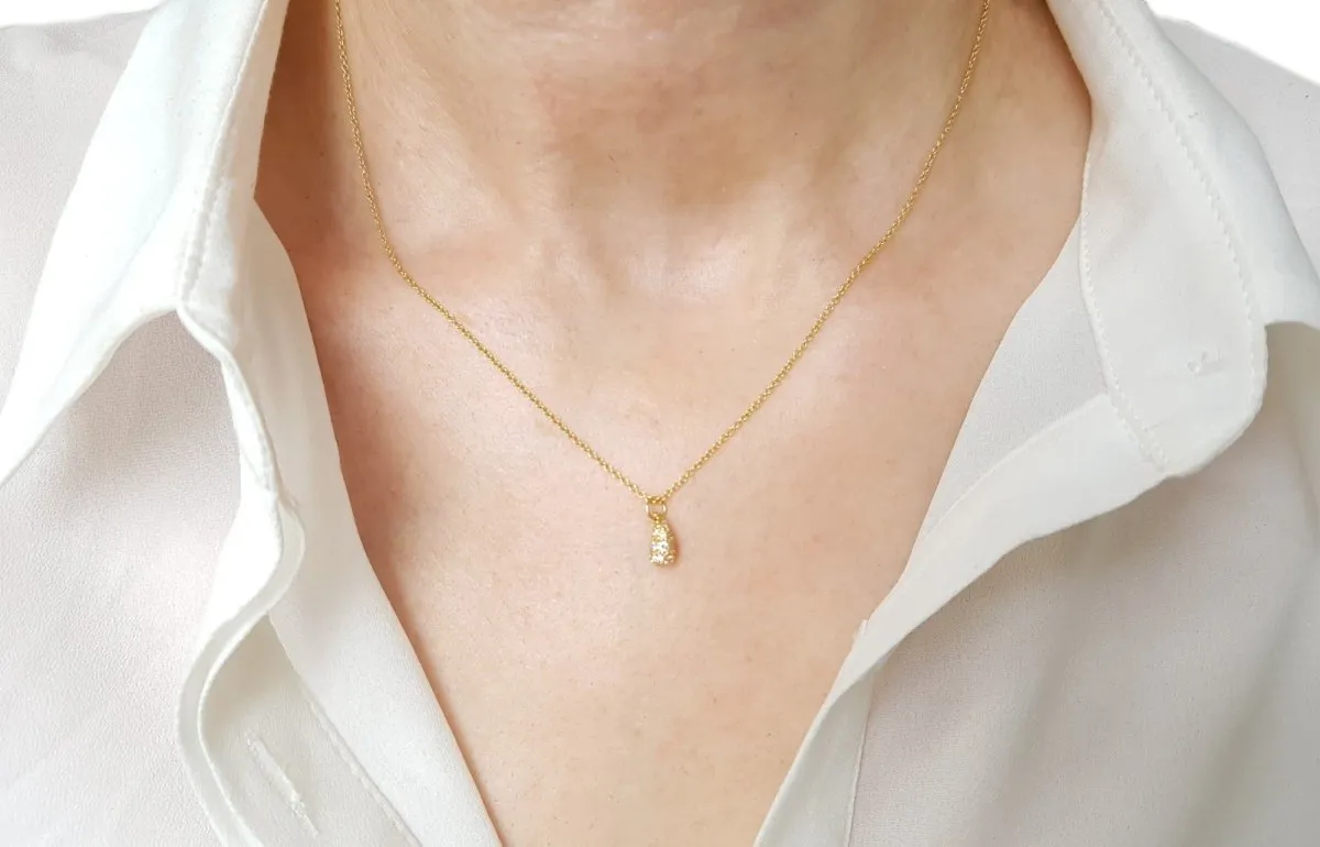 Tiffany & Co. Diamond Elsa Peretti Teardrop Pendant