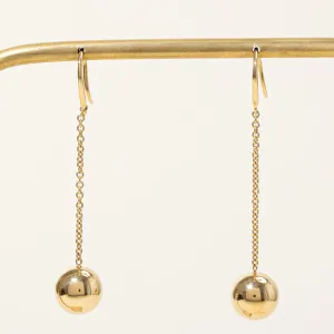 'Tiffany & Co' Drop Sphere Earrings