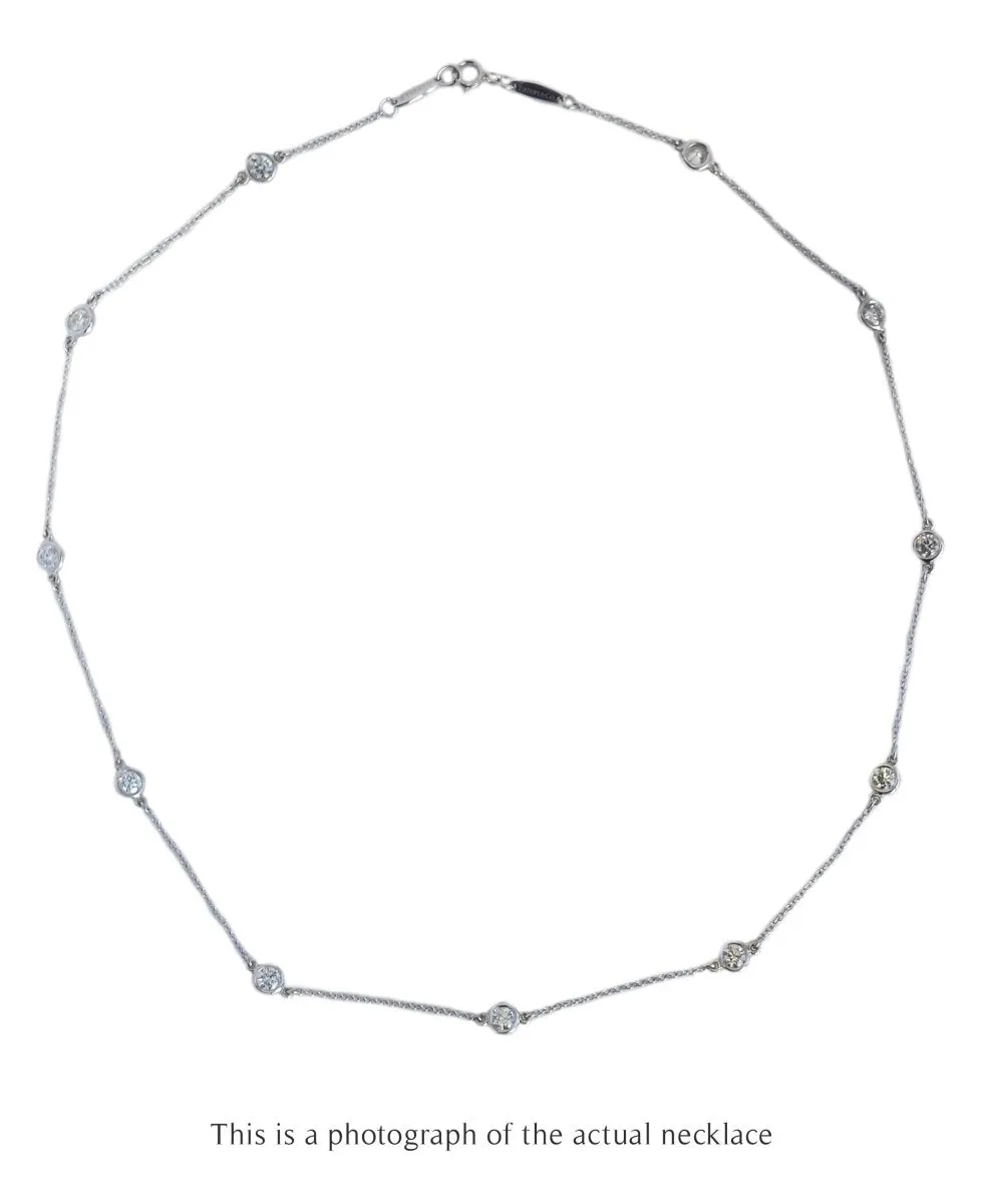 Tiffany & Co. Elsa Peretti 1.56ct Diamonds By The Yard Necklace
