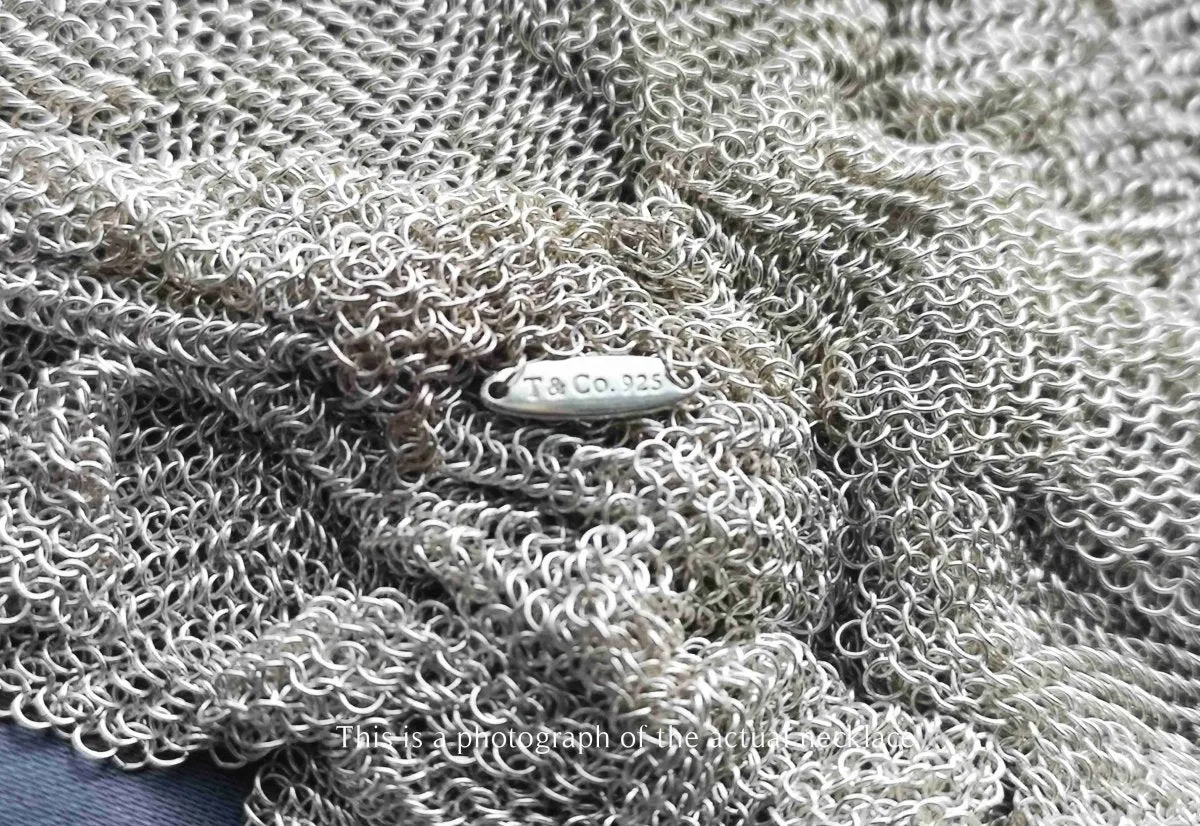 Tiffany & Co. Elsa Peretti Mesh Scarf Necklace in Silver, Small