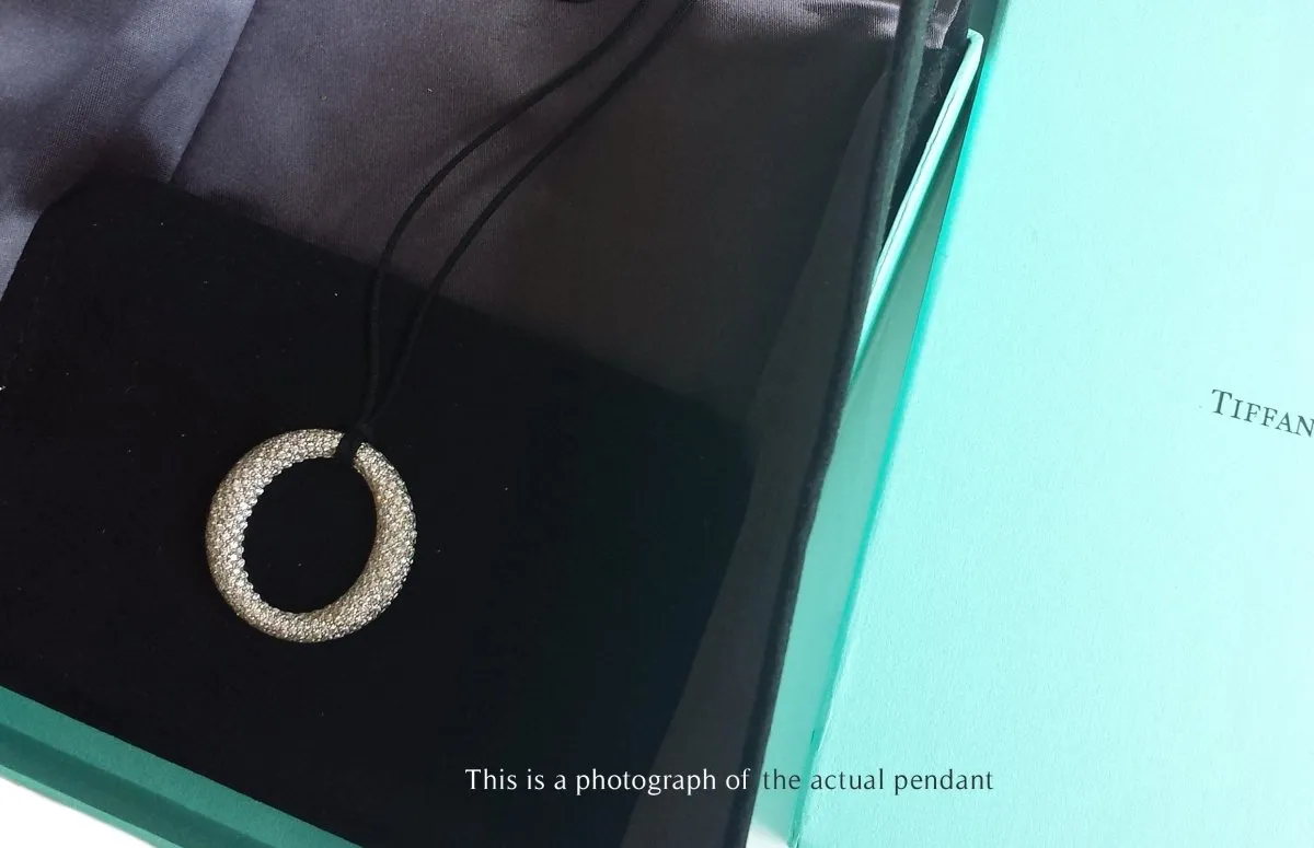 Tiffany & Co. Elsa Peretti Sevillana Pendant in Diamond Pav  Medium