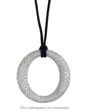 Tiffany & Co. Elsa Peretti Sevillana Pendant in Diamond Pav  Medium