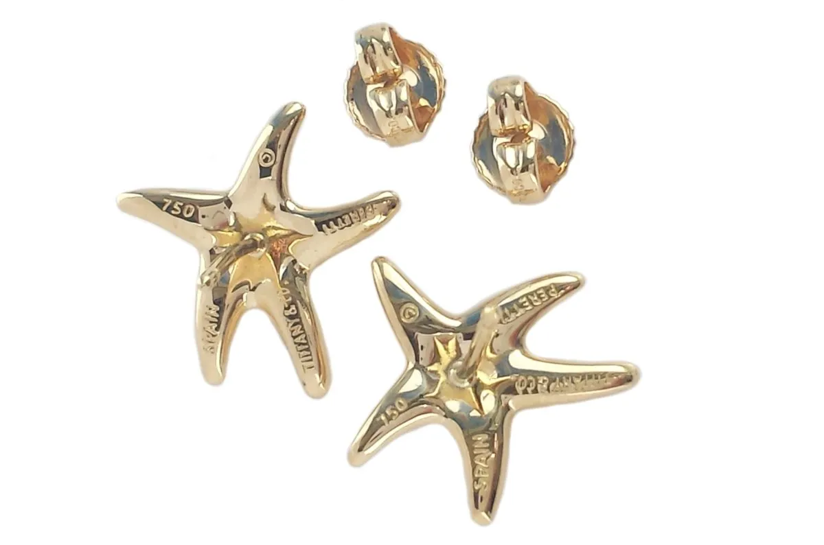 Tiffany & Co. Elsa Peretti Starfish Diamond Stud Earrings