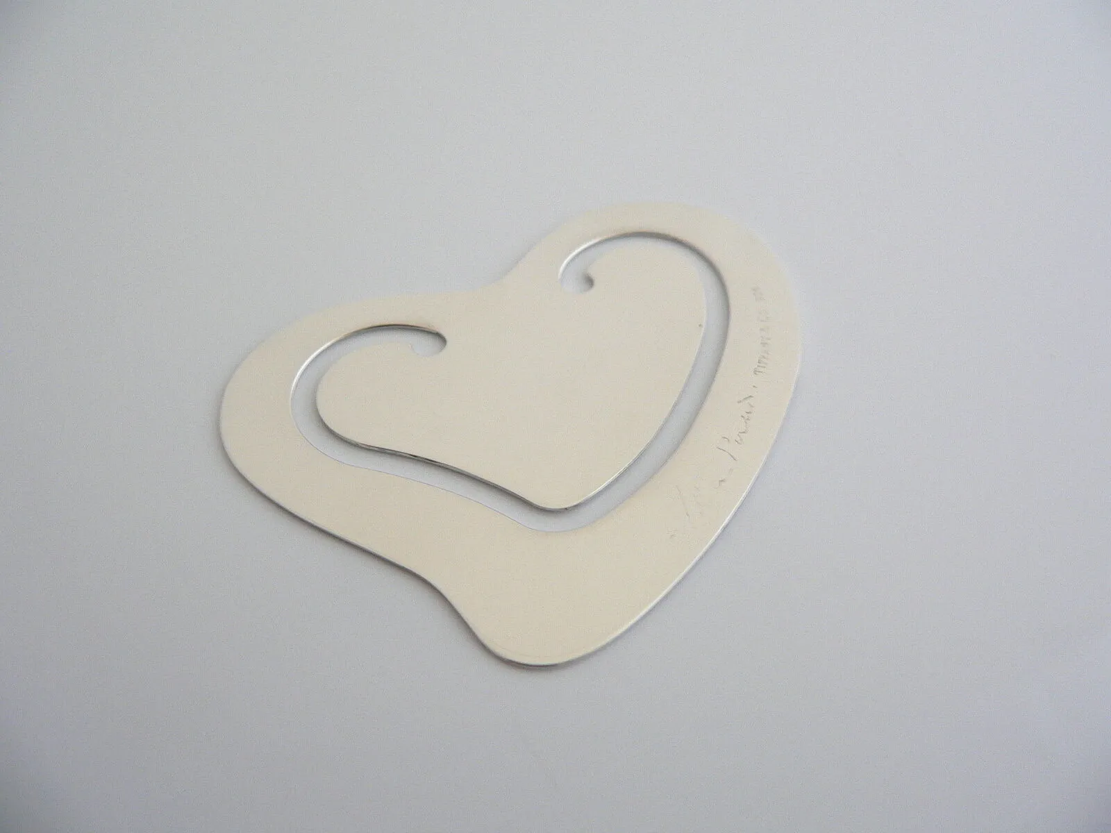 Tiffany & Co Heart Bookmark Silver Book Mark Gift Reader Lover Peretti T and Co