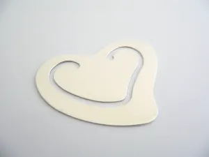 Tiffany & Co Heart Bookmark Silver Book Mark Gift Reader Lover Peretti T and Co