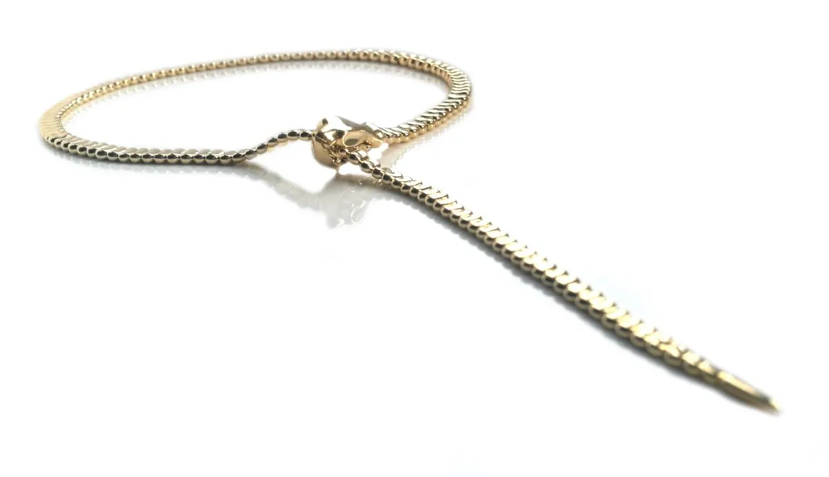 Tiffany & Co. Snake / Serpent Necklace in 18k Yellow Gold, 20 inch