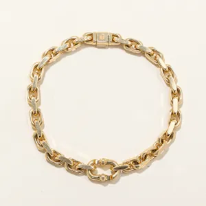 'Tiffany & Co' Tiffany 1837 Makers Narrow Chain Bracelet in 18k Gold | 8" |