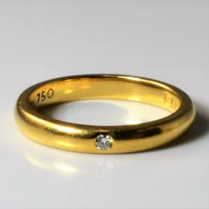 'Tiffany & Co.' Vintage Elsa Peretti Diamond Band Ring | 0.02ct | SZ 4.5 |