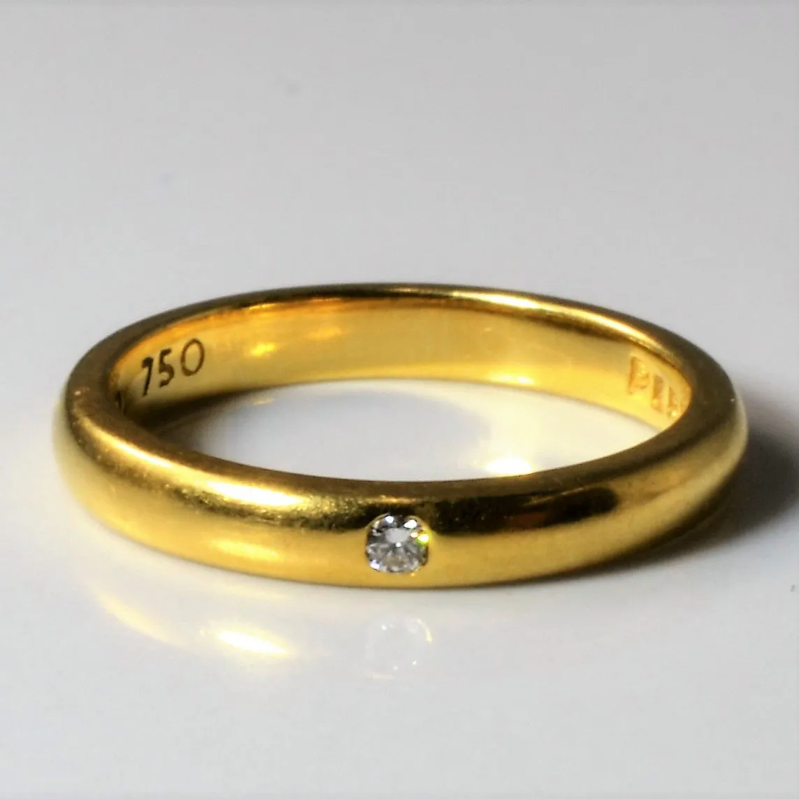 'Tiffany & Co.' Vintage Elsa Peretti Diamond Band Ring | 0.02ct | SZ 4.5 |