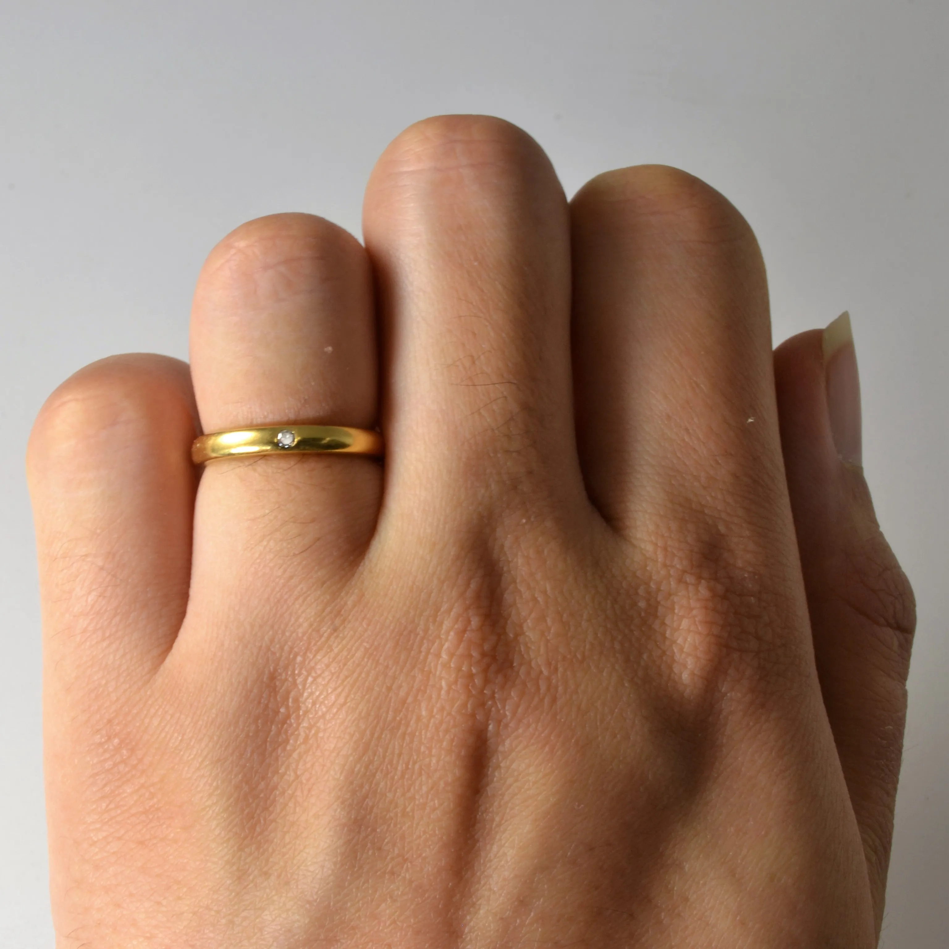 'Tiffany & Co.' Vintage Elsa Peretti Diamond Band Ring | 0.02ct | SZ 4.5 |