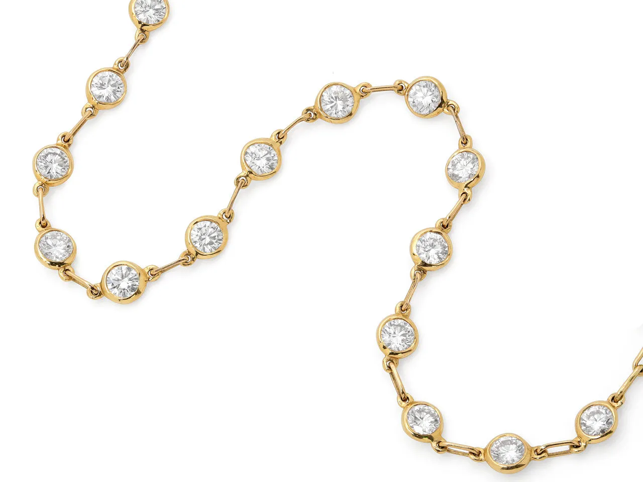 Tiffany and Co. Elsa Peretti 'Diamonds by the Yard' Bracelet in 18K Gold