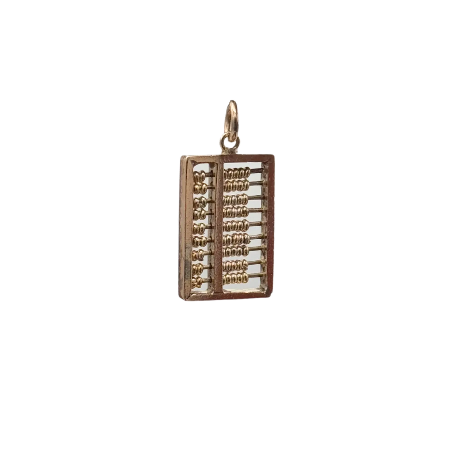 Vintage 14K Rose Gold Abacus Charm
