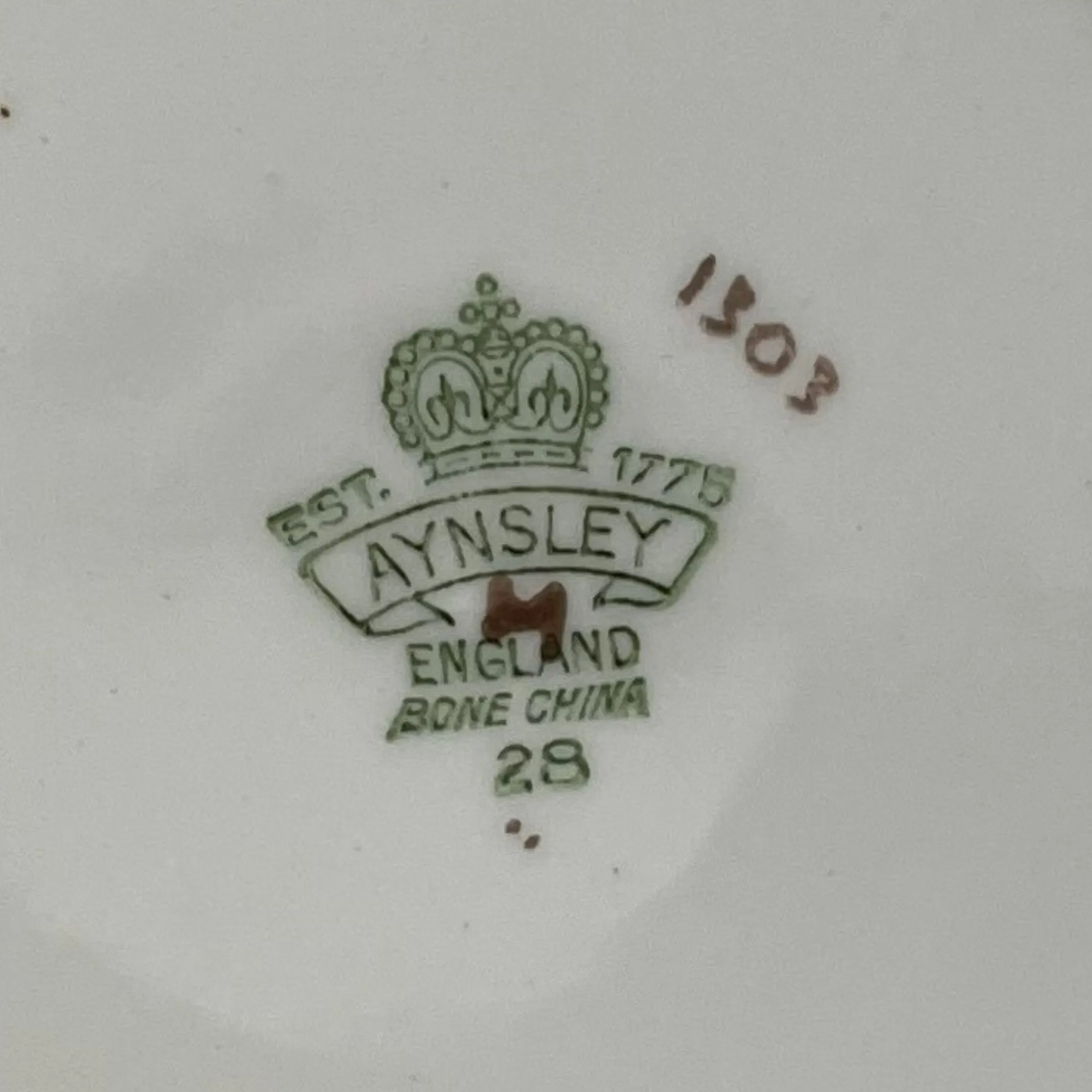 Vintage Aynsley 'Orchard Gold' Finger Bowl Trinket Dish Signed Jones