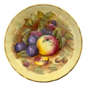 Vintage Aynsley 'Orchard Gold' Finger Bowl Trinket Dish Signed Jones