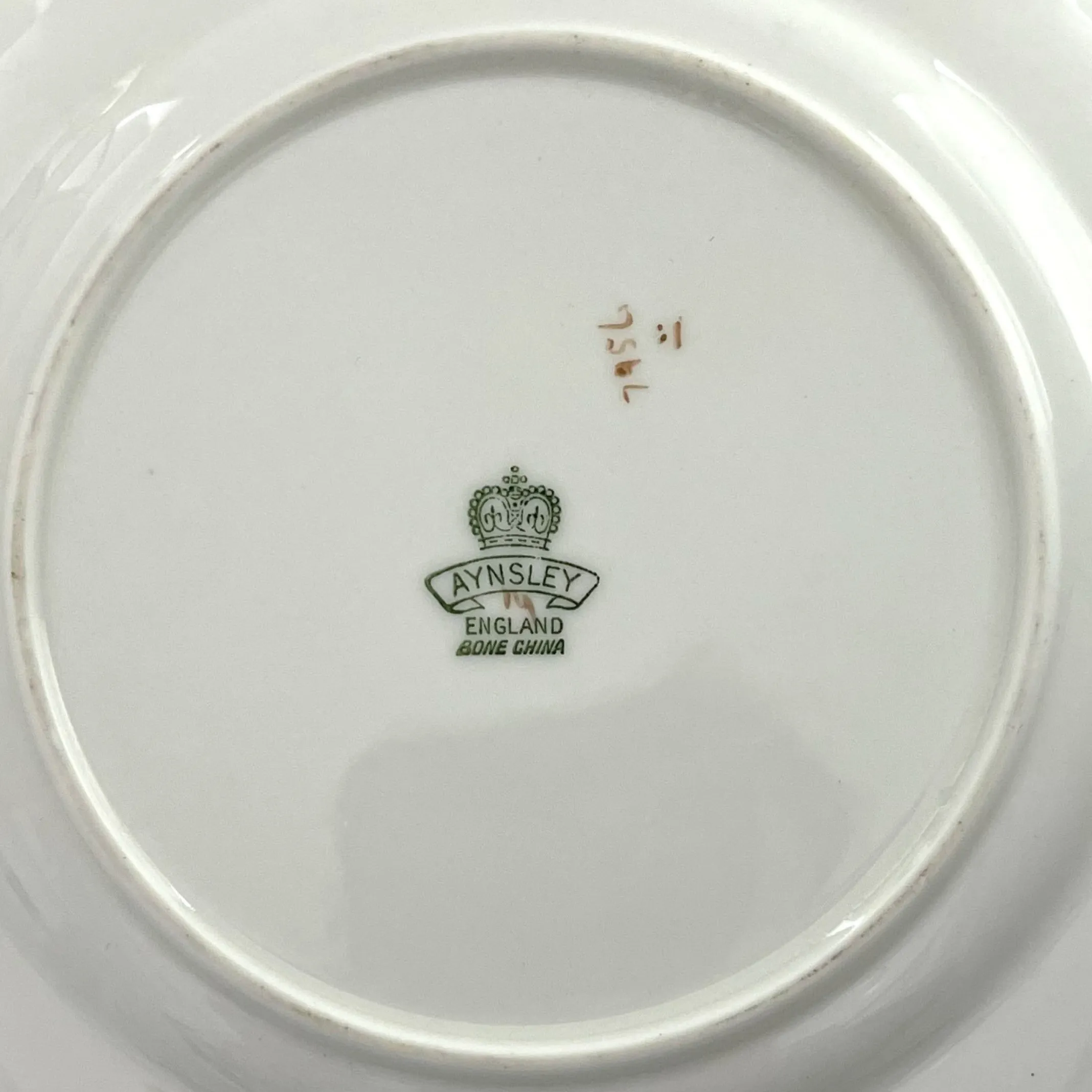 Vintage Aynsley 'Orchard Gold' Plate Signed 'D.Jones'